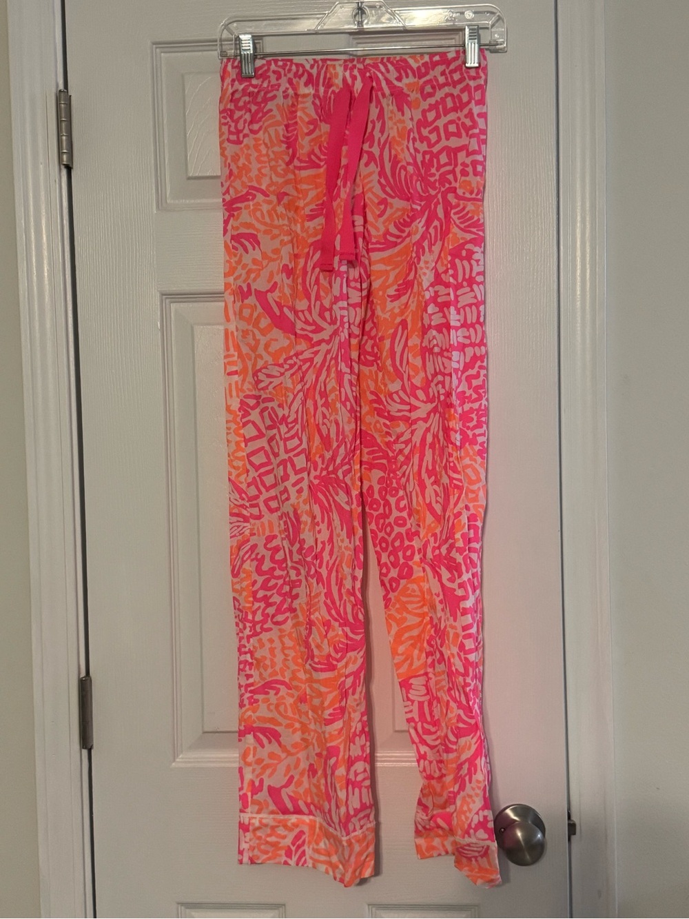 Lilly Pulitzer Pink & Orange Printed Wide-Leg Lounge Pants